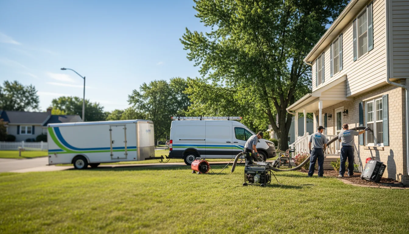 Flooded Basement Restoration And Cleanup With Repair in New Athens, IL near me